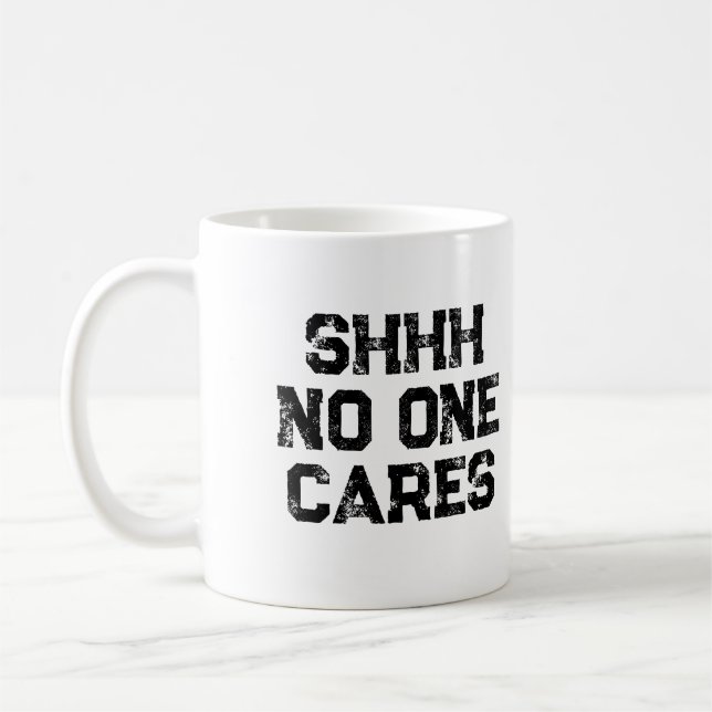Caneca De Café Sarcástico Divertido Trabalho de Escritório Shhh N (Esquerda)