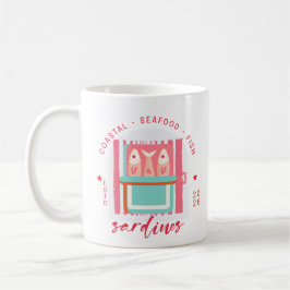 Caneca De Café Sardinha Costeira ao Estilo Italiano