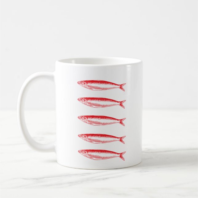 Caneca De Café Sardinha Pescador (Esquerda)