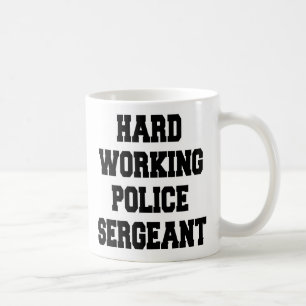 Caneca De Café Sargento da Polícia de Trabalho de duros