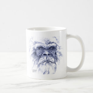 Caneca De Café Sasquatch azul grande