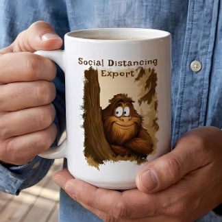 Caneca De Café Sasquatch de Especialistas em Distância Social