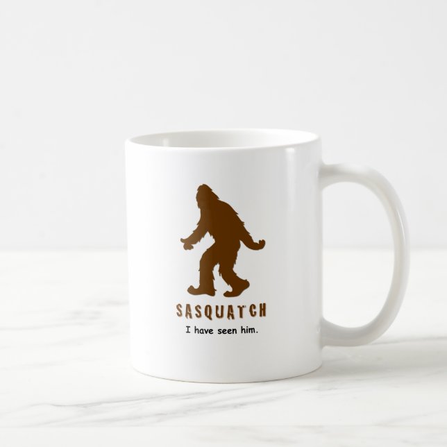 Caneca De Café Sasquatch - Eu o vi (Direita)