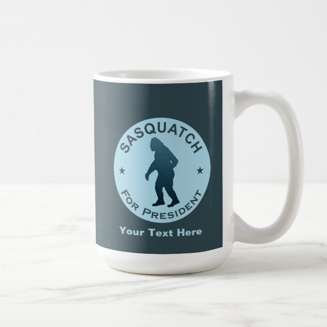 Caneca De Café Sasquatch Para Presidente (Direita)