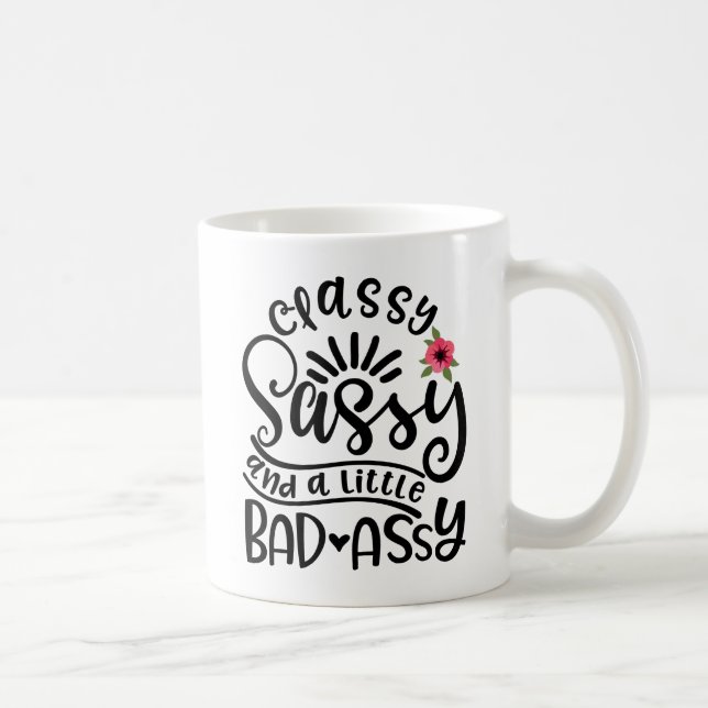 Caneca De Café Sassy Clássico E Um Pouco Mal Assy Sassy Do Sul (Direita)