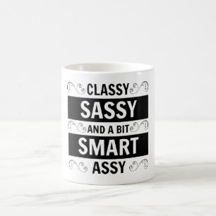 Caneca De Café Sassy elegante e um bocado