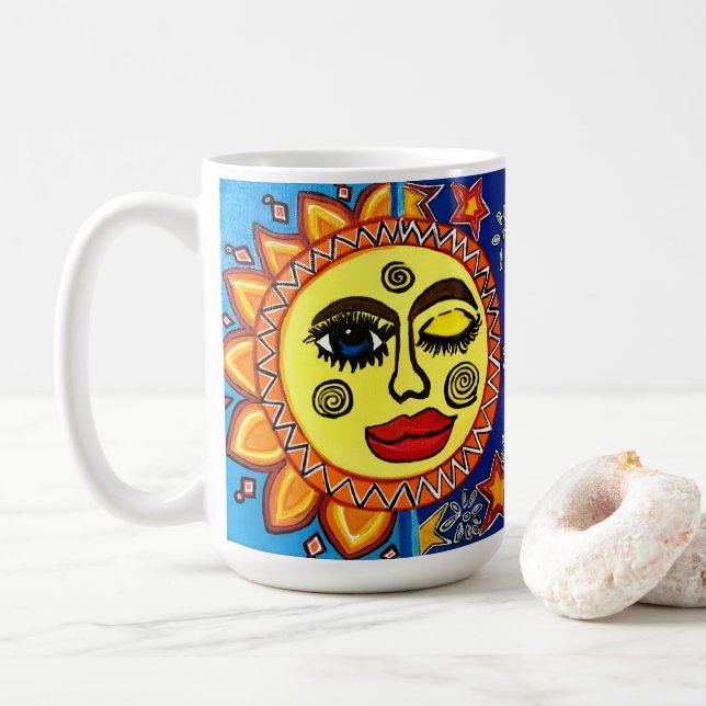 Caneca de café Sassy Sun (Com Donut)