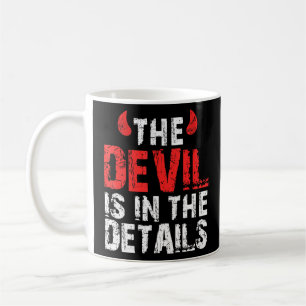Caneca De Café Satã Diabo Dizendo Der Teufel Steckt Em Detalhe