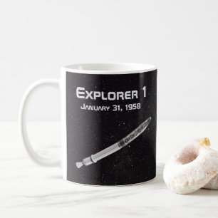 Caneca De Café Satélite do Explorer 1