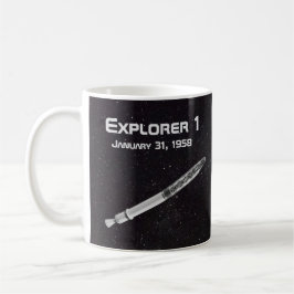 Caneca De Café Satélite do Explorer 1