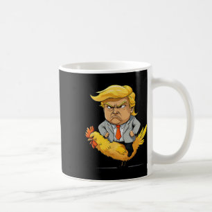 Caneca De Café Sátira de Trump Frango Jockey - Humor Político Eng