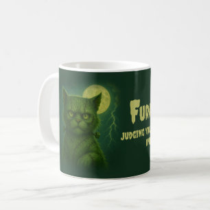Caneca De Café Satirical Furankenstein - Gótico assustador com Ga