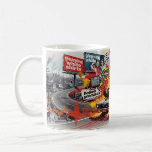 Caneca De Café Satisfação Arte Pop Estrada Fuga Arte CanecaSatisf