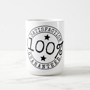 Caneca De Café Satisfação Garantida por Kliponius Font Mug