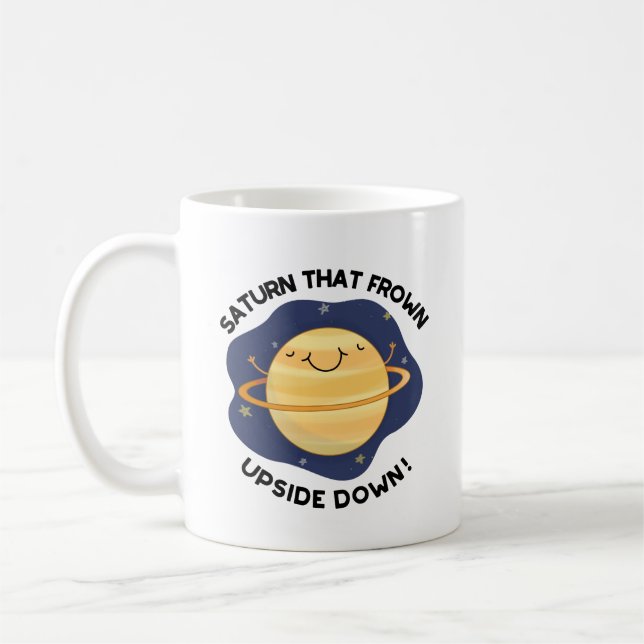 Caneca De Café Saturno Que Confrontou O Planeta Engraçado Para Ba (Esquerda)