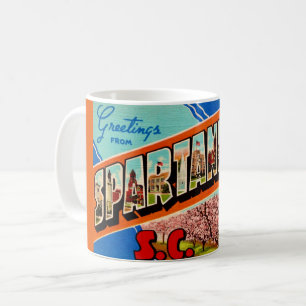 Caneca De Café Saudação de Spartanburg SC