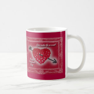 Caneca De Café Saudação do Dia de os namorados Candy Heart