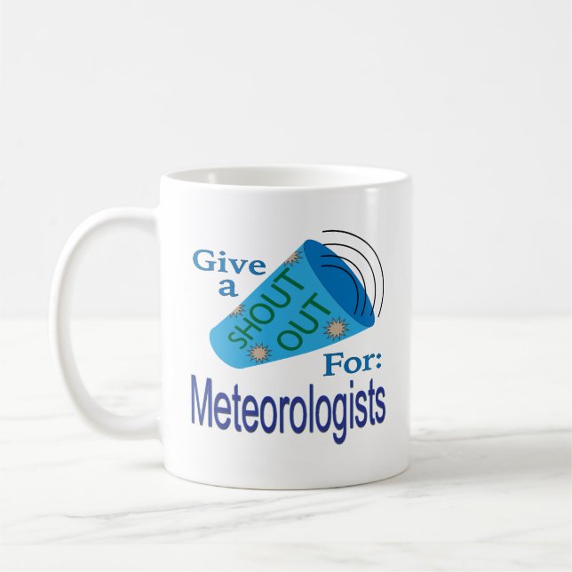 Caneca De Café Saudação para Meteorologistas (Esquerda)