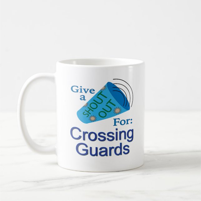 Caneca De Café Saudação para os Agentes de Trânsito (Esquerda)
