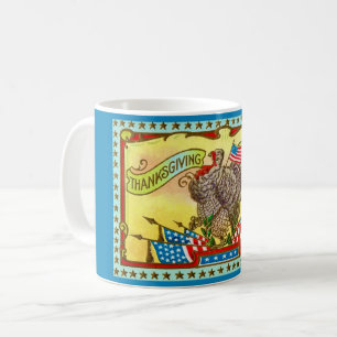Caneca De Café Saudação Patriótica de Ação de Graças