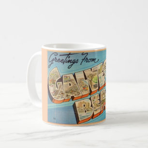 Caneca De Café Saudações da praia de Galveston