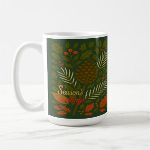 Caneca De Café Saudações da Temporada de Outono e Inverno