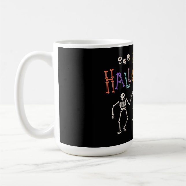 Caneca De Café Saudações de Halloween (Esquerda)