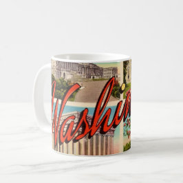 Caneca De Café Saudações de Washington DC