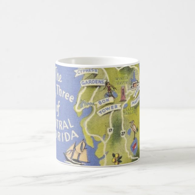 Caneca De Café Saudações do Cartão Central da Flórida (Centro)