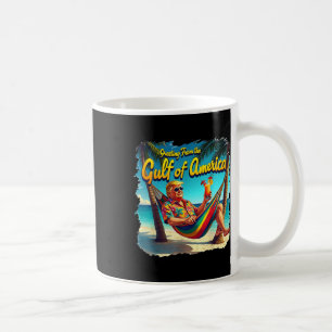 Caneca De Café Saudações Do Golfo Da América Americana Trump Patr