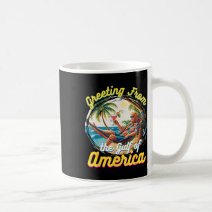 Caneca De Café Saudações Do Golfo Da América Americana Trump Patr