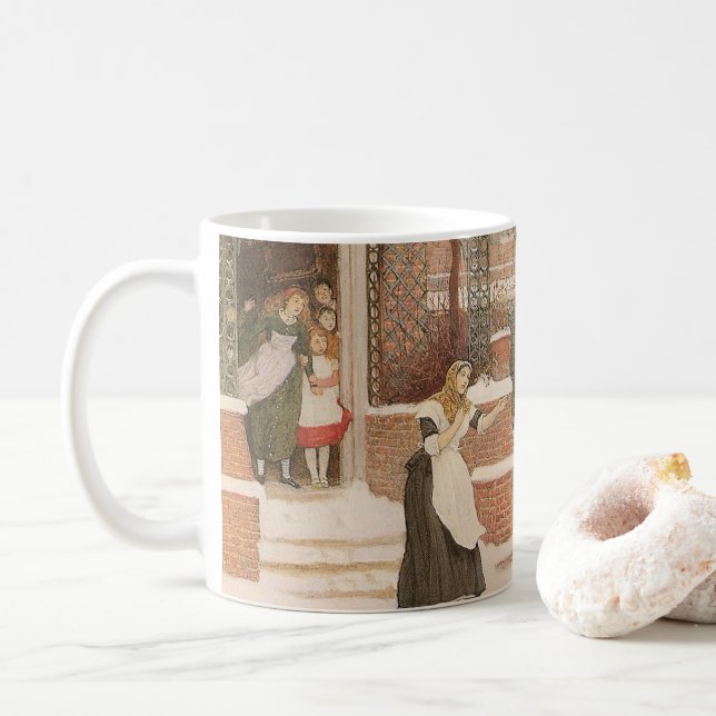 Caneca De Café Saudando o Carteiro por Robert Walker Macbeth (Com Donut)