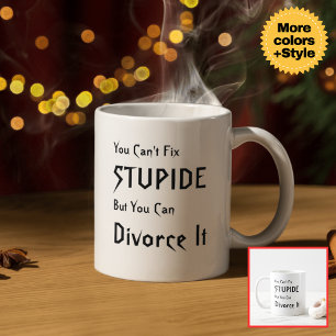 Caneca De Café Saúde aos Novos Começos! Divorciar Mug Personalizá
