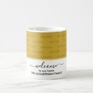 Caneca De Café SAÚDE Dourada Elegante AO NOSSO CONVIDADO DOMÉSTIC