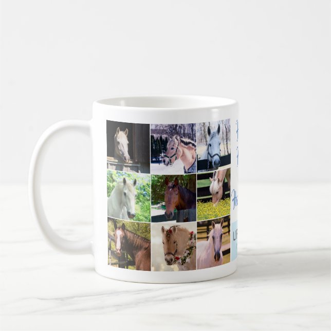 Caneca De Café Saúde e Felicidade dos Cavalos - Efetivos (Esquerda)