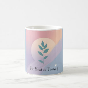 Caneca De Café Saúde Mental Botânica Mínima - Autoatendimento Pos