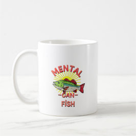 Caneca De Café Saúde Mental Fisgada pela Pesca