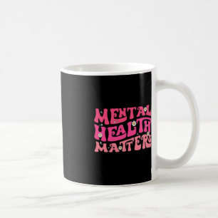 Caneca De Café Saúde Mental Importa Terapia Psicóloga De Groovy