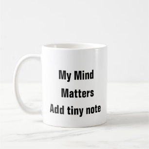 Caneca De Café Saúde Mental Minha Mente Importa Terapia Mug