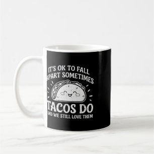 Caneca De Café Saúde Mental Motivacional Ok Para Desmoronar Taco