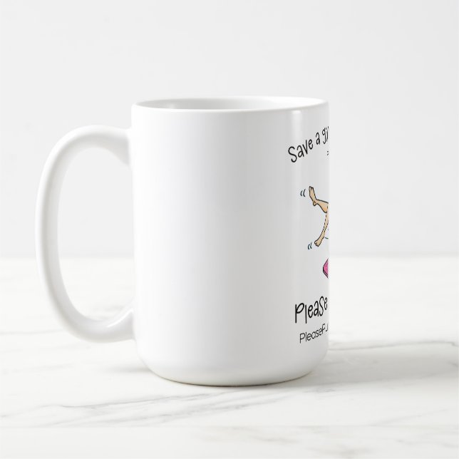 Caneca De Café Save A Girl From Drowning Mug (Esquerda)