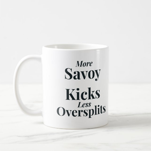 Caneca De Café Savoy Kicks vs. Oversplits (Esquerda)