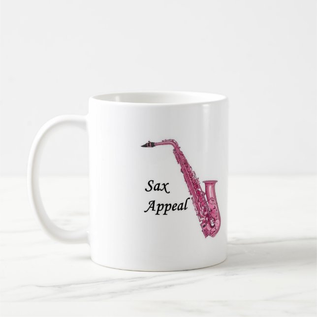 Caneca De Café Sax Rosa (Esquerda)