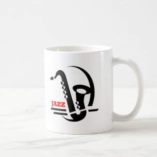 Caneca De Café Saxofone do jazz