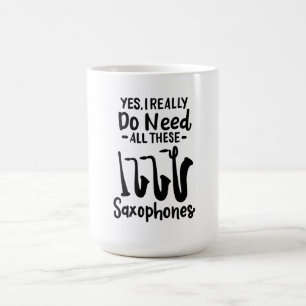 Caneca De Café Saxofone - Tipos Saxofone