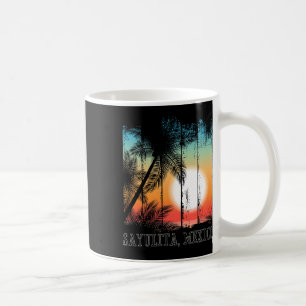 Caneca De Café Sayulita Mexico Beach Palms Vacdown Sundown Surf