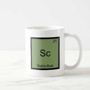 Caneca De Café Sc - Camiseta engraçada do símbolo do elemento quí