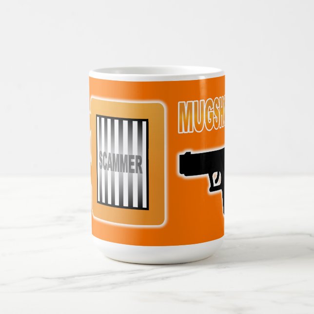 Caneca De Café Scammer's Mugshot (Centro)