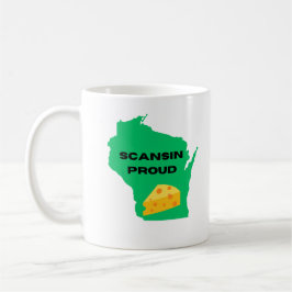 Caneca De Café Scansin (Wisconsin) Orgulhoso!