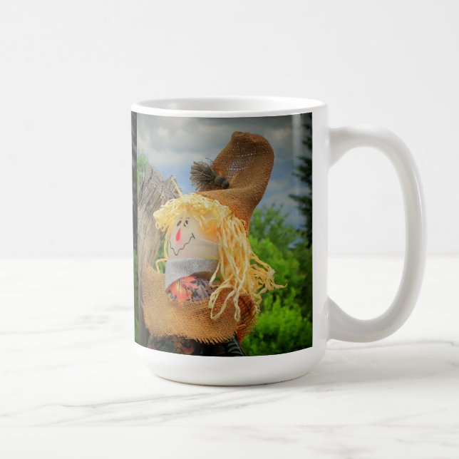 Caneca De Café Scare Crow e Storm por djoneill (Direita)